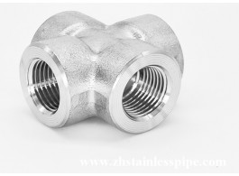 stainless steel forged four way cross threaded pipe fittings